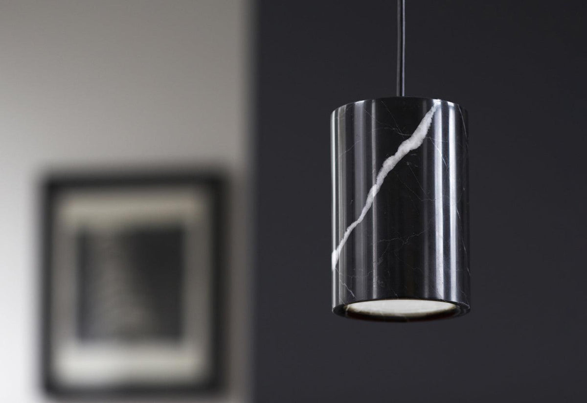 Solid Cylinder Marble Pendant, Terence woodgate, Case furniture