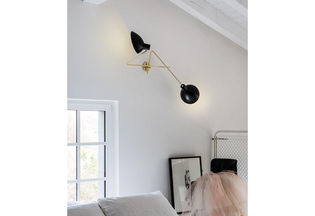 VV Cinquanta Twin wall light, 1951/2017, Vittoriano vigano, Astep
