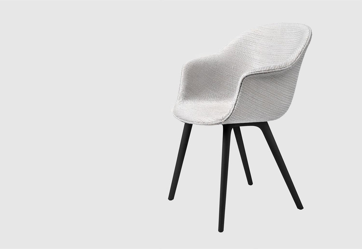 Bat Dining Chair, Black Plastic Base - Fully Upholstered, Gamfratesi, Gubi