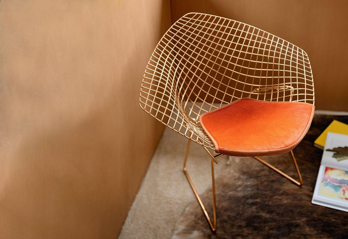 Bertoia Diamond Gold Armchair, Harry bertoia, Knoll