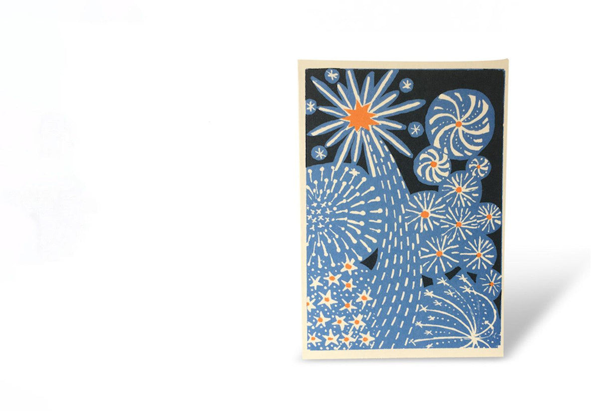Fireworks Card, Cambridge imprint, Cambridge imprint