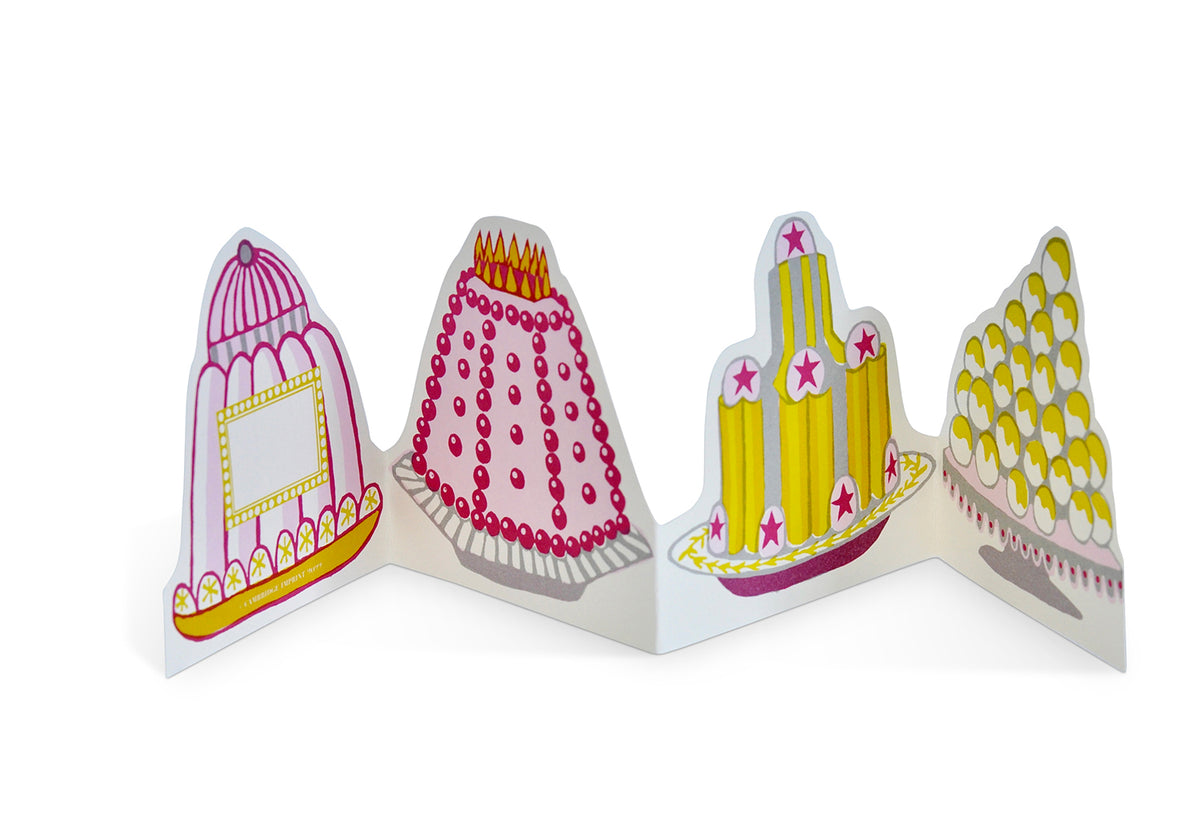 Let Us Eat Cake Folding Card, Cambridge imprint, Cambridge imprint