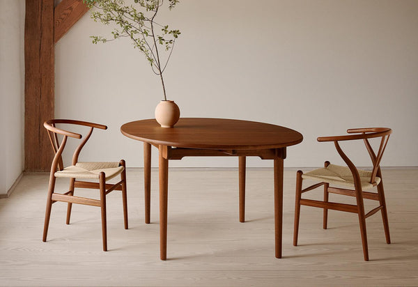 CH337 Dining Table Beech soaped None