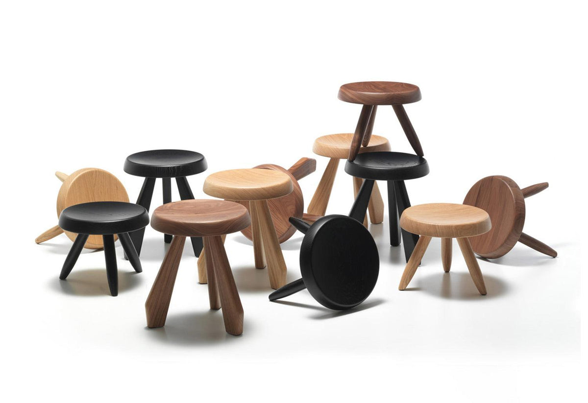 523 Meribel Stool, Charlotte perriand, Cassina