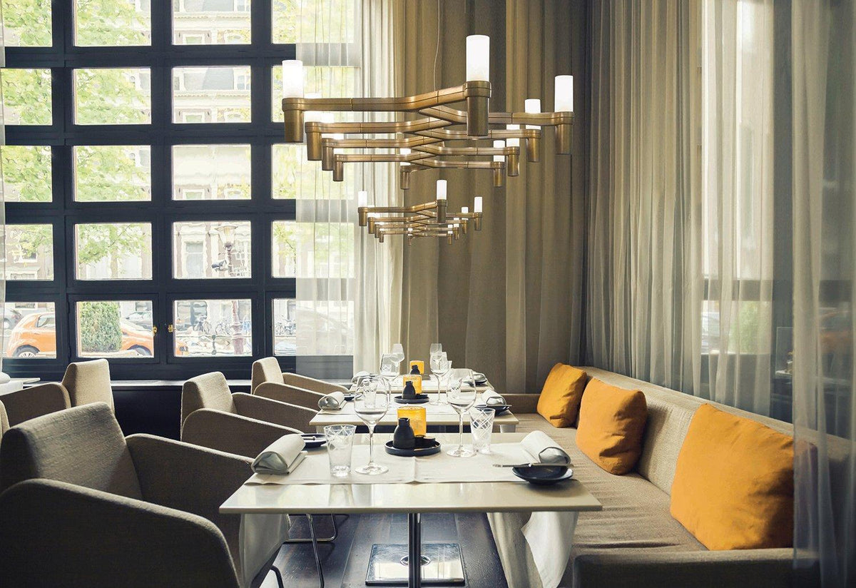 Crown Plana Linea Chandelier, Markus jehs and jurgen laub, Nemo lighting