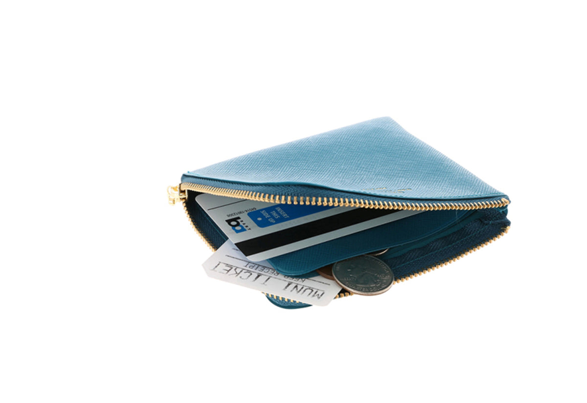 Quitterie Half-Zip Purse, Delfonics