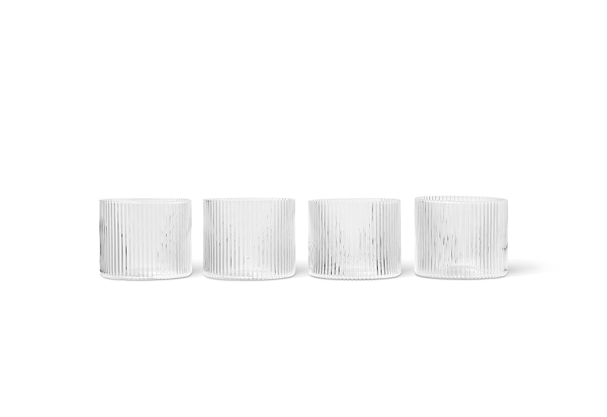 Ripple Low Glasses, Set of 4, Ferm living