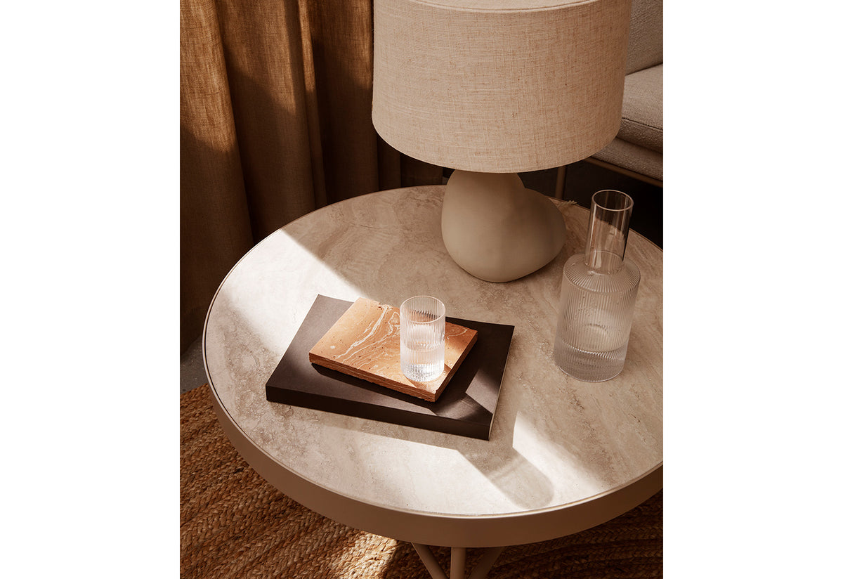 Travertine Side Table | Large, Ferm living