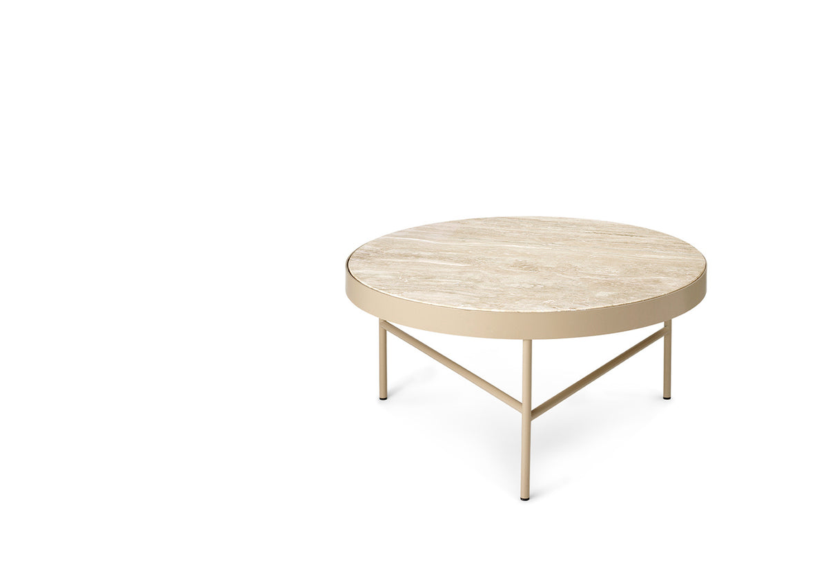 Travertine Side Table, Large, Ferm living