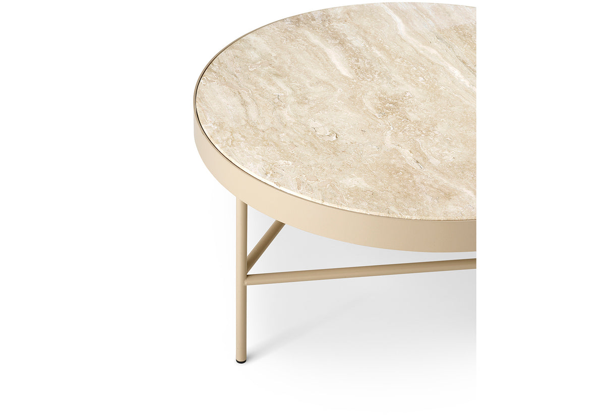 Travertine Side Table, Large, Ferm living