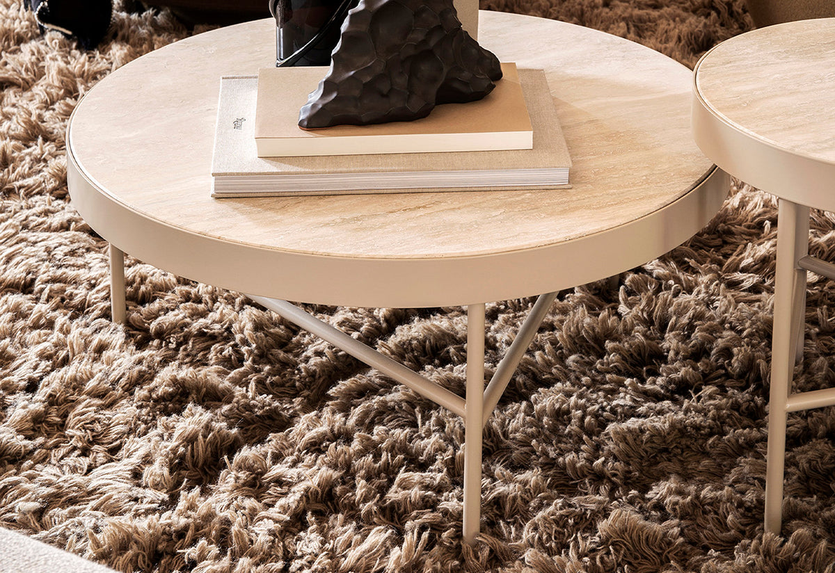 Travertine Side Table, Large, Ferm living