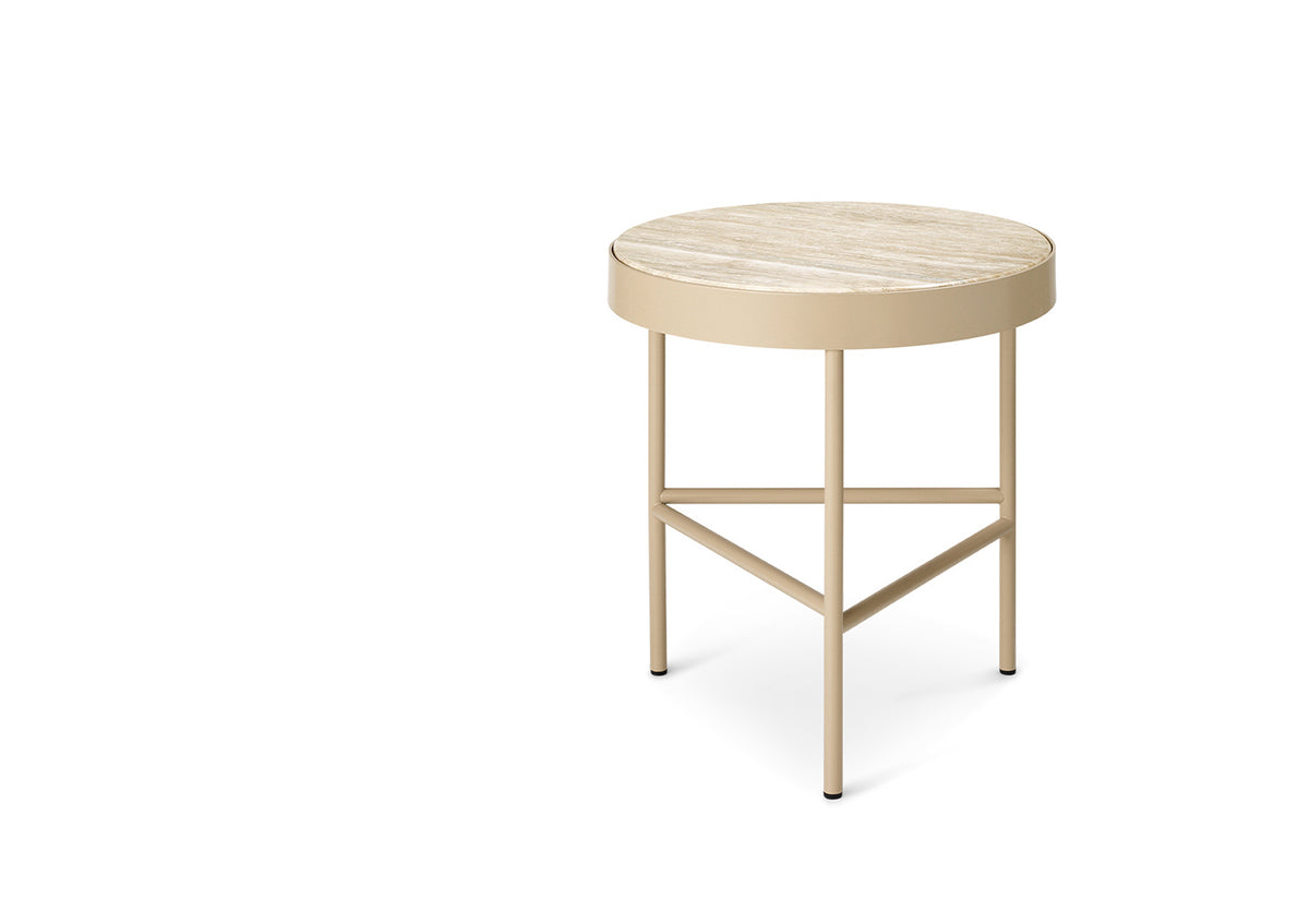 Travertine Side Table | Medium, Ferm living
