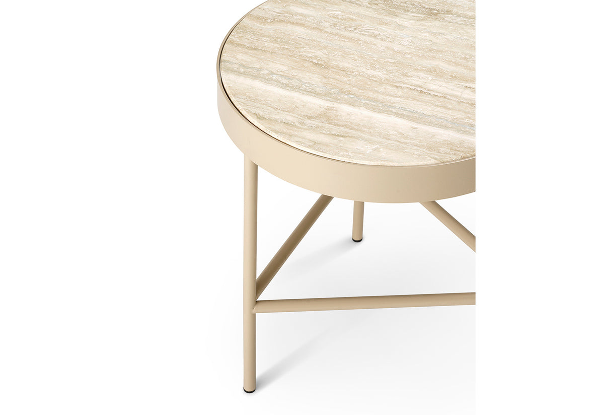 Travertine Side Table | Medium, Ferm living
