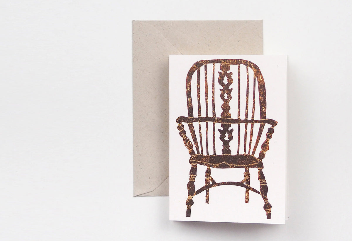 Chairs folding card, Hadley paper goods