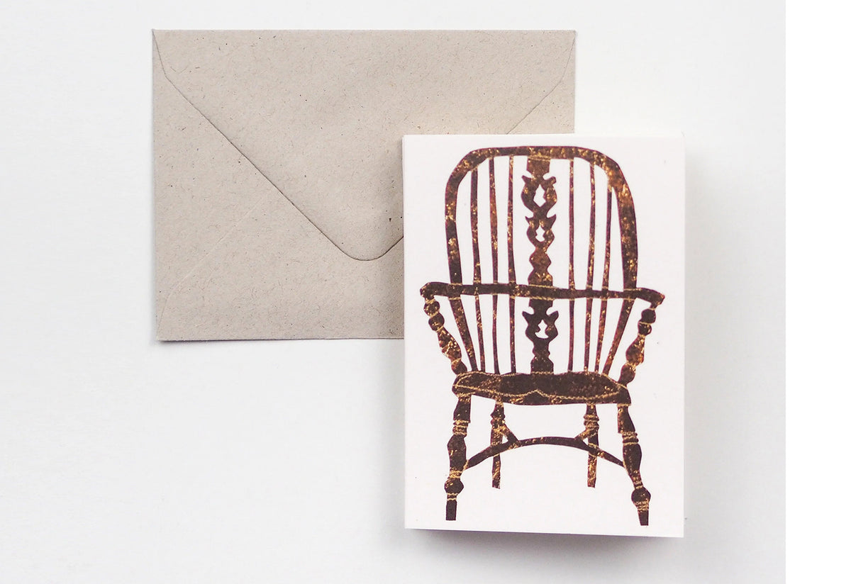 Chairs folding card, Hadley paper goods