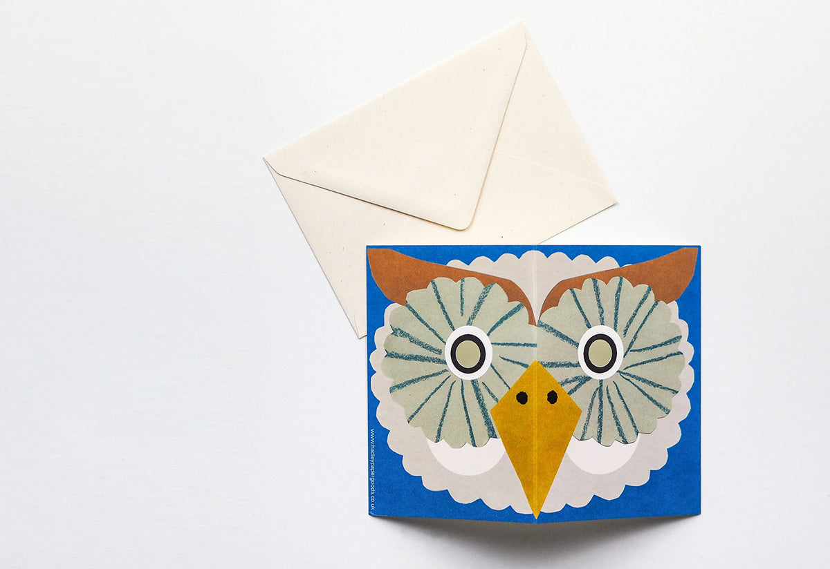 Owl Mask card, Hadley paper goods