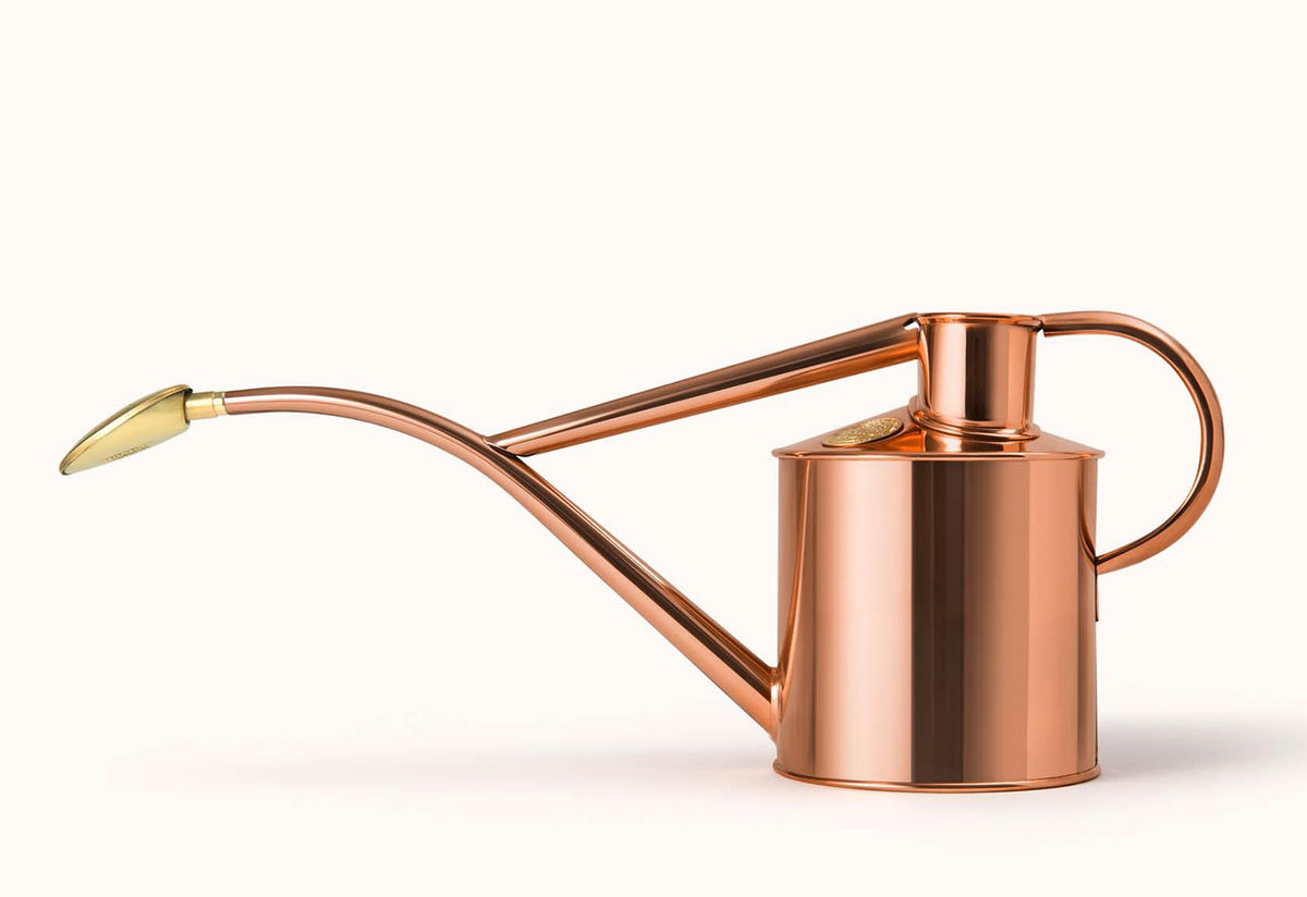 Rowley Ripple copper watering can, Haws