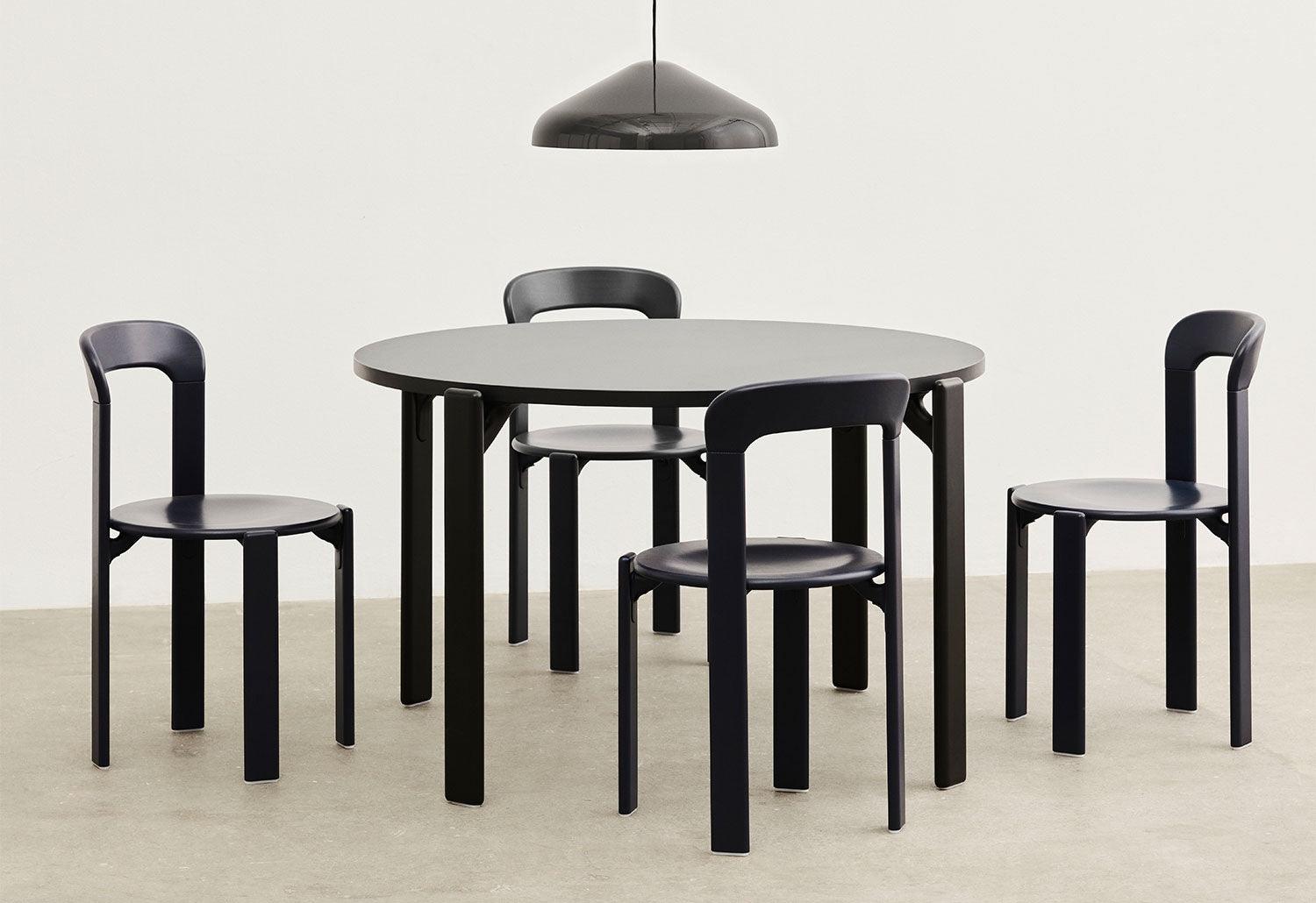 HAY Rey Table | twentytwentyone | Deep black beech | Vulcano laminate ...
