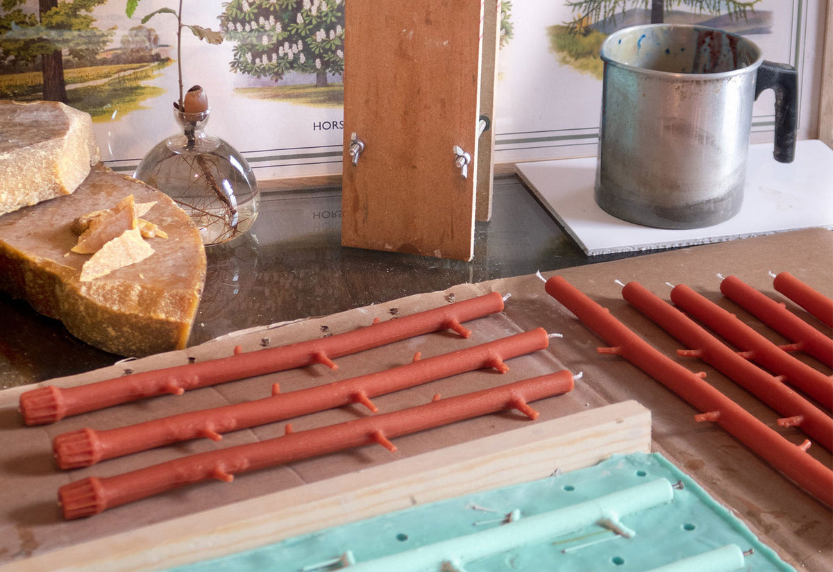 Branch Candle Cochineal, Ilex studio