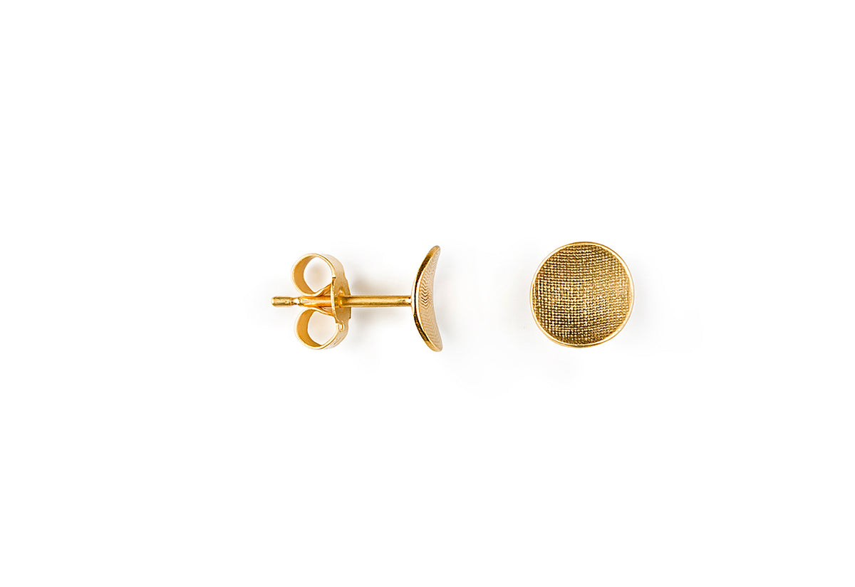 Point 4 Stud Earrings | Curved Circle, Kei tominaga
