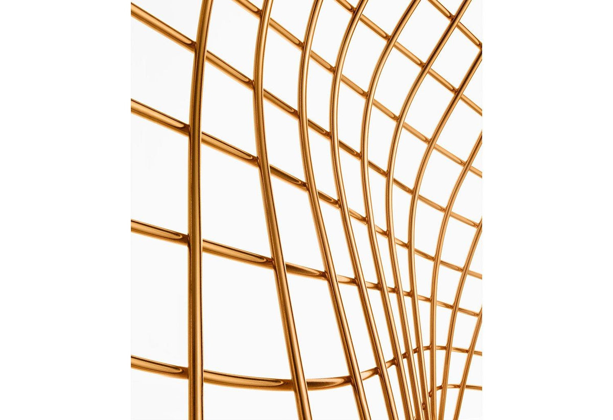 Bertoia Diamond Gold Armchair, Harry bertoia, Knoll