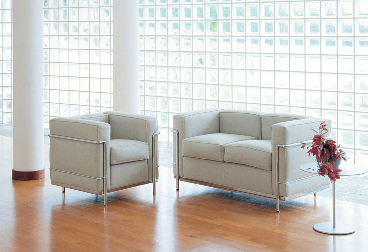 2 Fauteuil Grand Confort | Petit Modèle | Two Seater, Le corbusier jeanneret perriand, Cassina