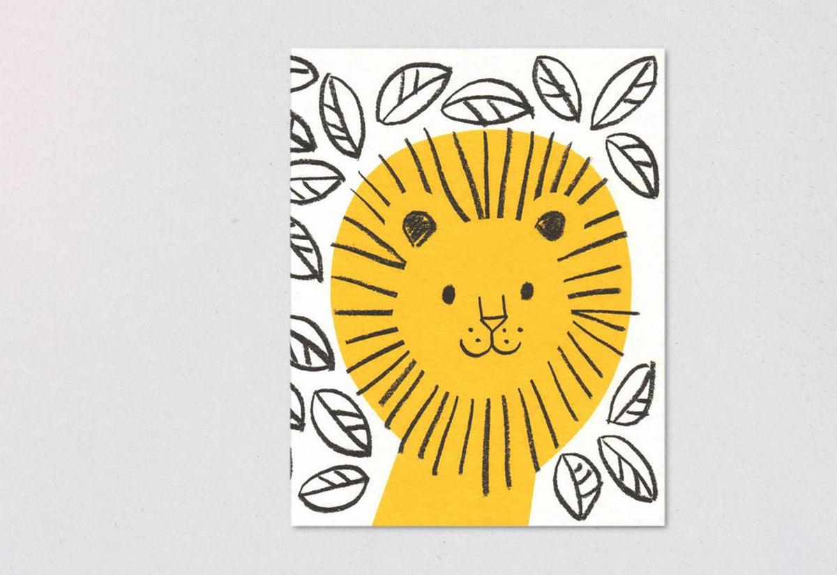 Jungle Lion Card, Lisa jones