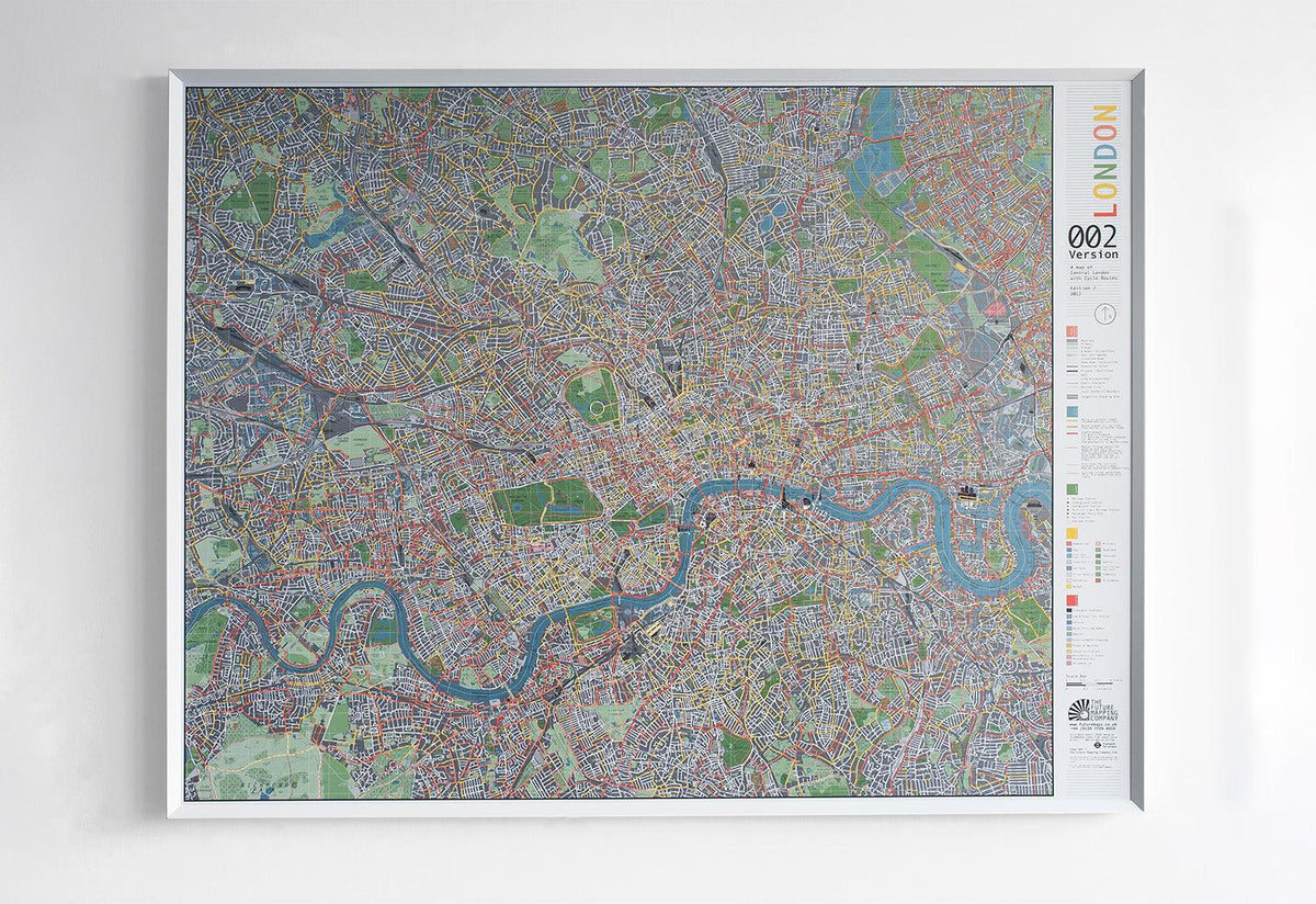 Large London Map, Marcus kirby, Future mapping co
