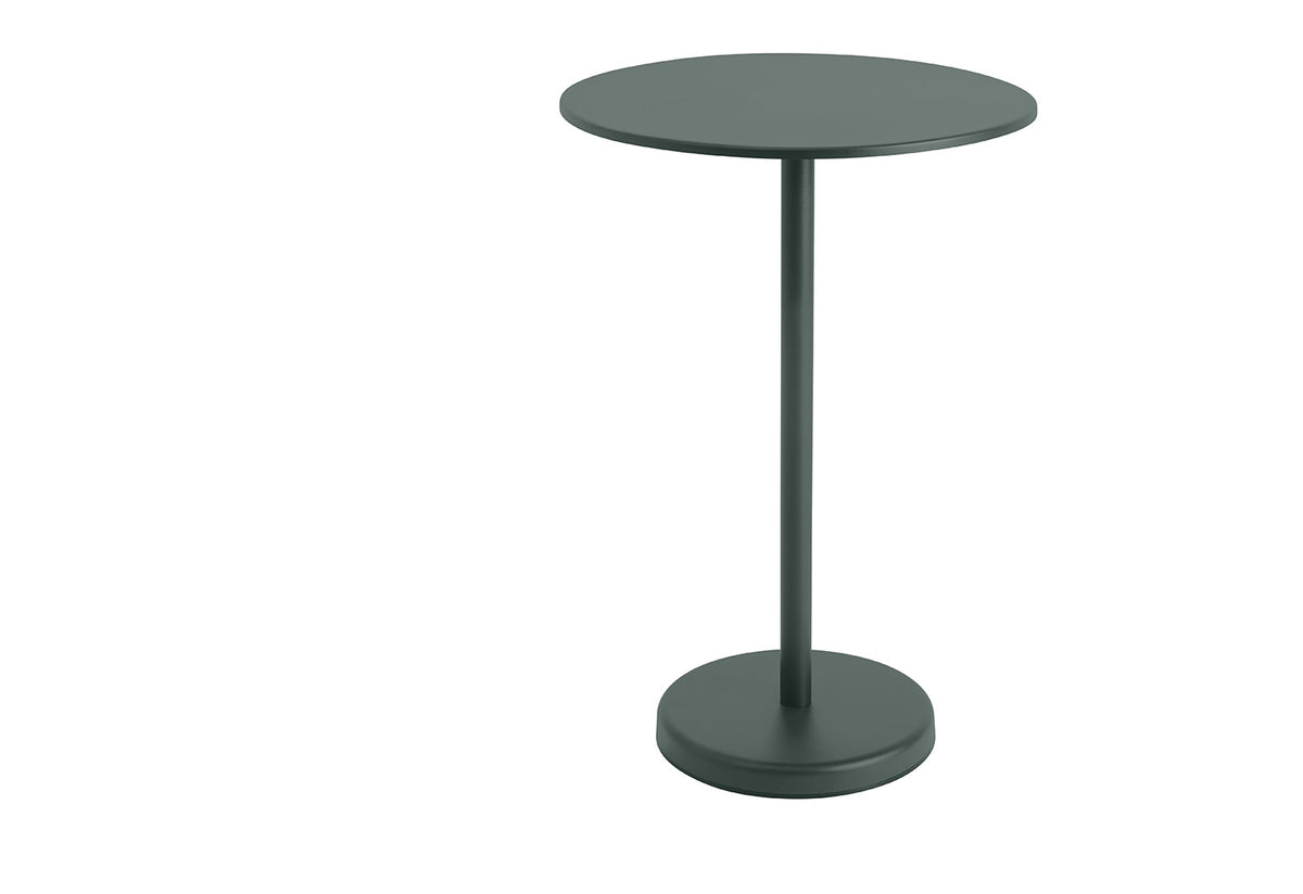 Linear Steel Café Table | Round, Thomas bentzen, Muuto