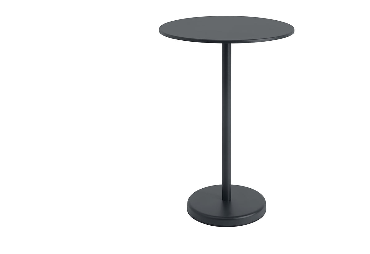 Linear Steel Café Table | Round, Thomas bentzen, Muuto