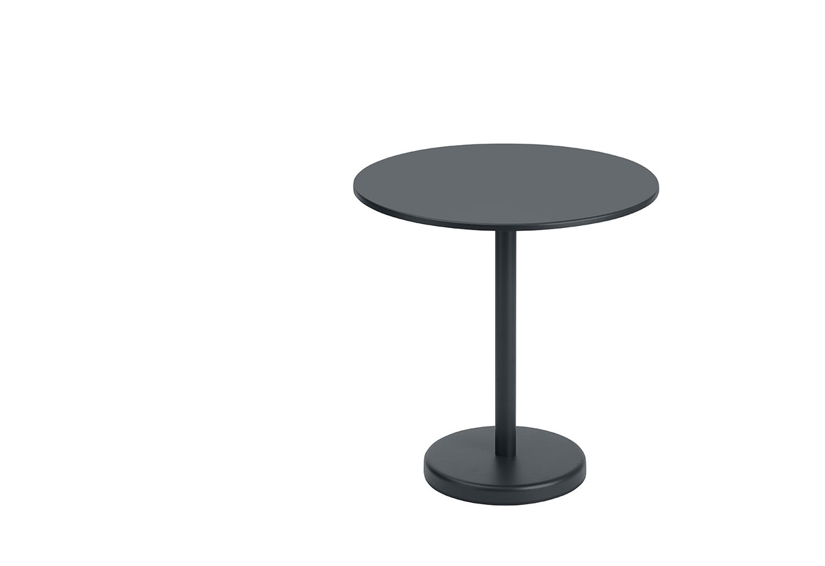 Linear Steel Café Table | Round, Thomas bentzen, Muuto