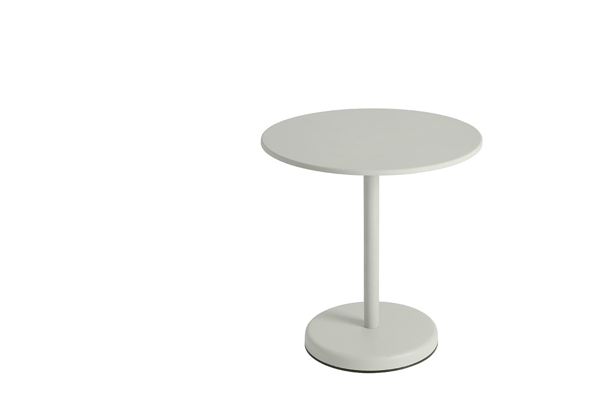 Linear Steel Café Table | Round, Thomas bentzen, Muuto