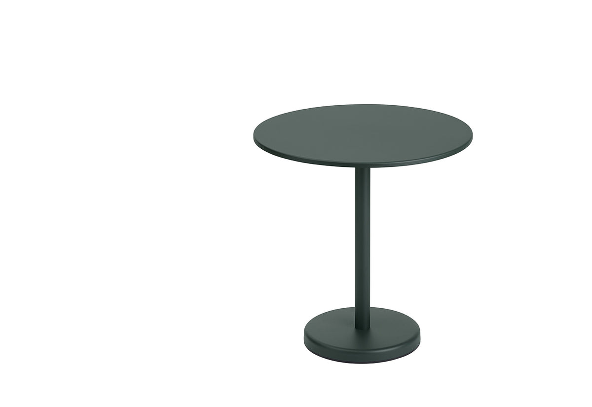 Linear Steel Café Table | Round, Thomas bentzen, Muuto