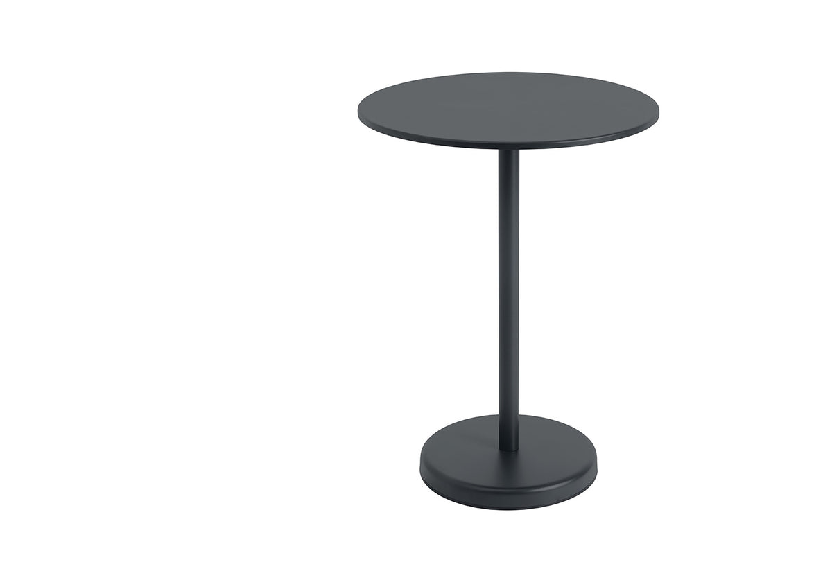 Linear Steel Café Table | Round, Thomas bentzen, Muuto