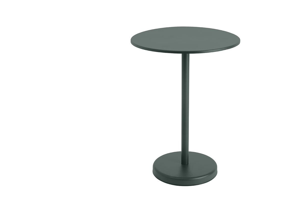 Linear Steel Café Table | Round, Thomas bentzen, Muuto