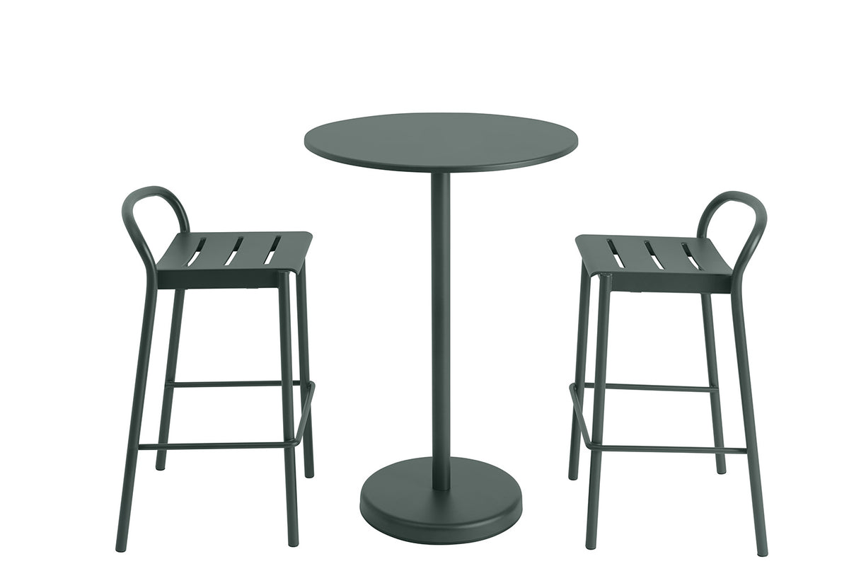 Linear Steel Café Table, Round, Thomas bentzen, Muuto