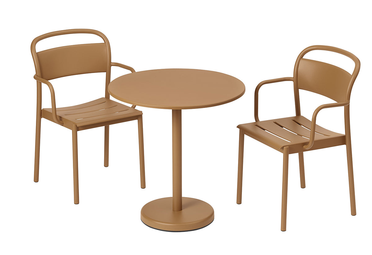 Linear Steel Café Table | Round, Thomas bentzen, Muuto