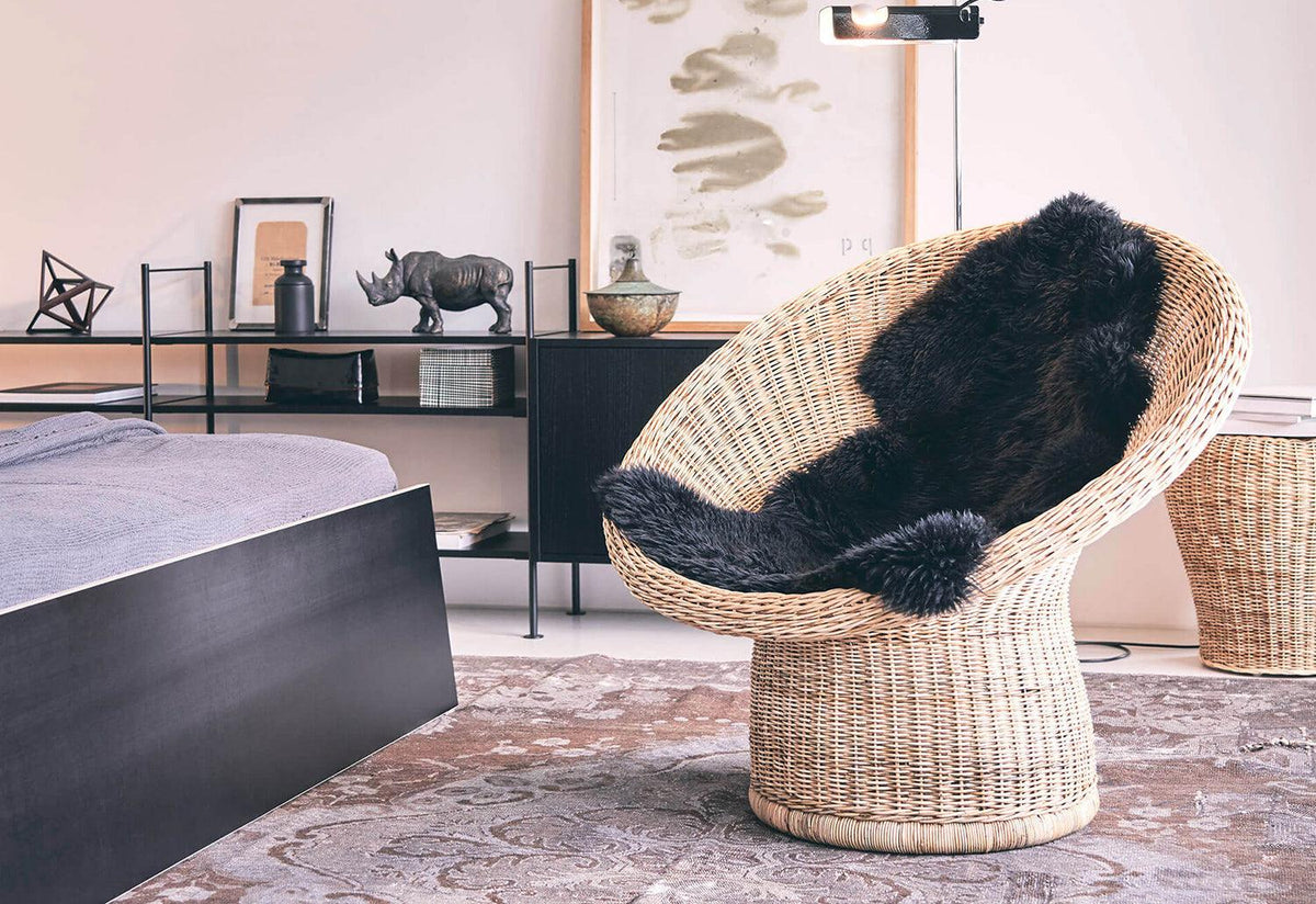 E10 Rattan Lounge Chair, Egon eiermann, Richard lampert