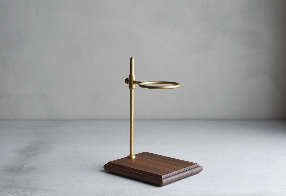 Slow Coffee brewer stand set, brass, Kinto