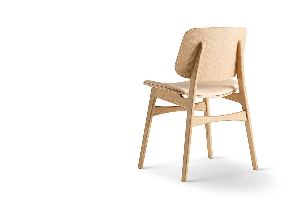 Søborg Wood Base Chair | Fully Upholstered, Børge mogensen, Fredericia