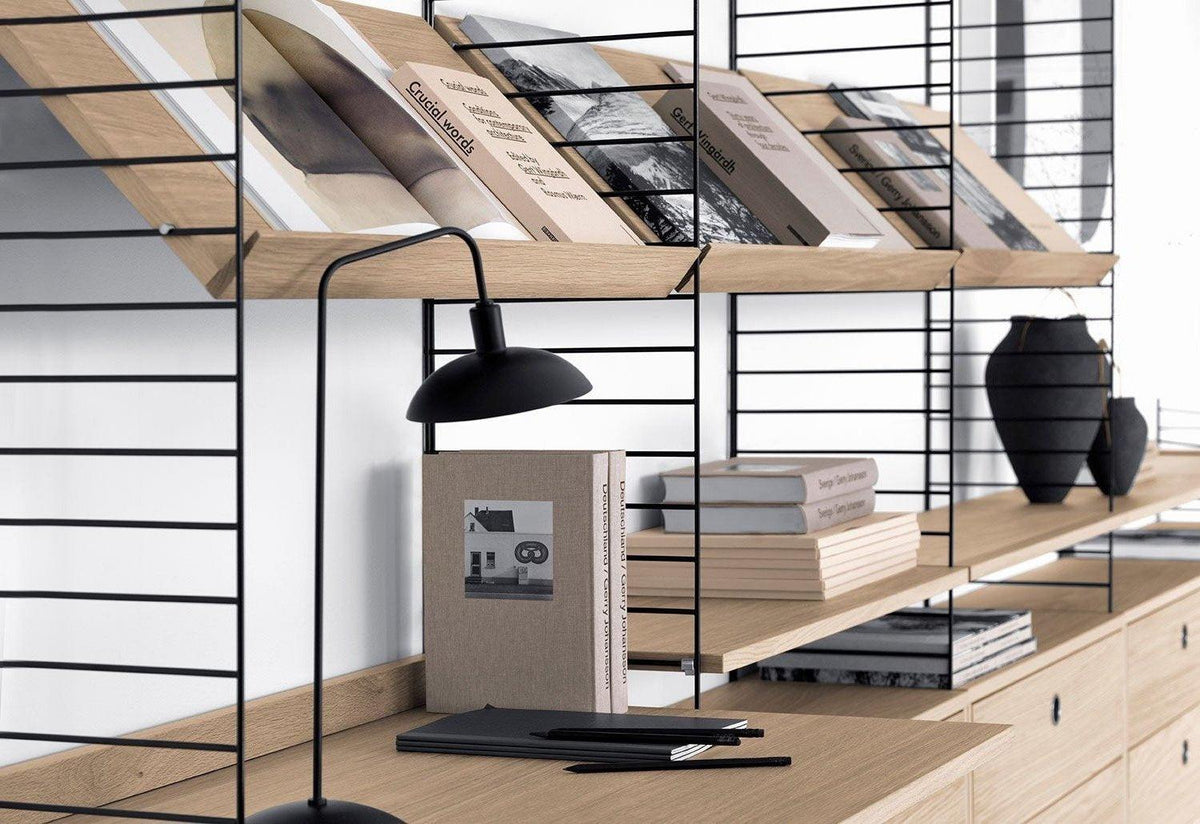 String System | Magazine Wood Shelf, Nisse strinning, String