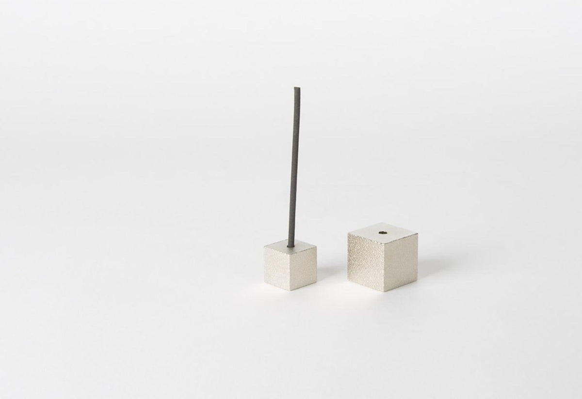 Cube Incense Holder | Silver, Sumitani