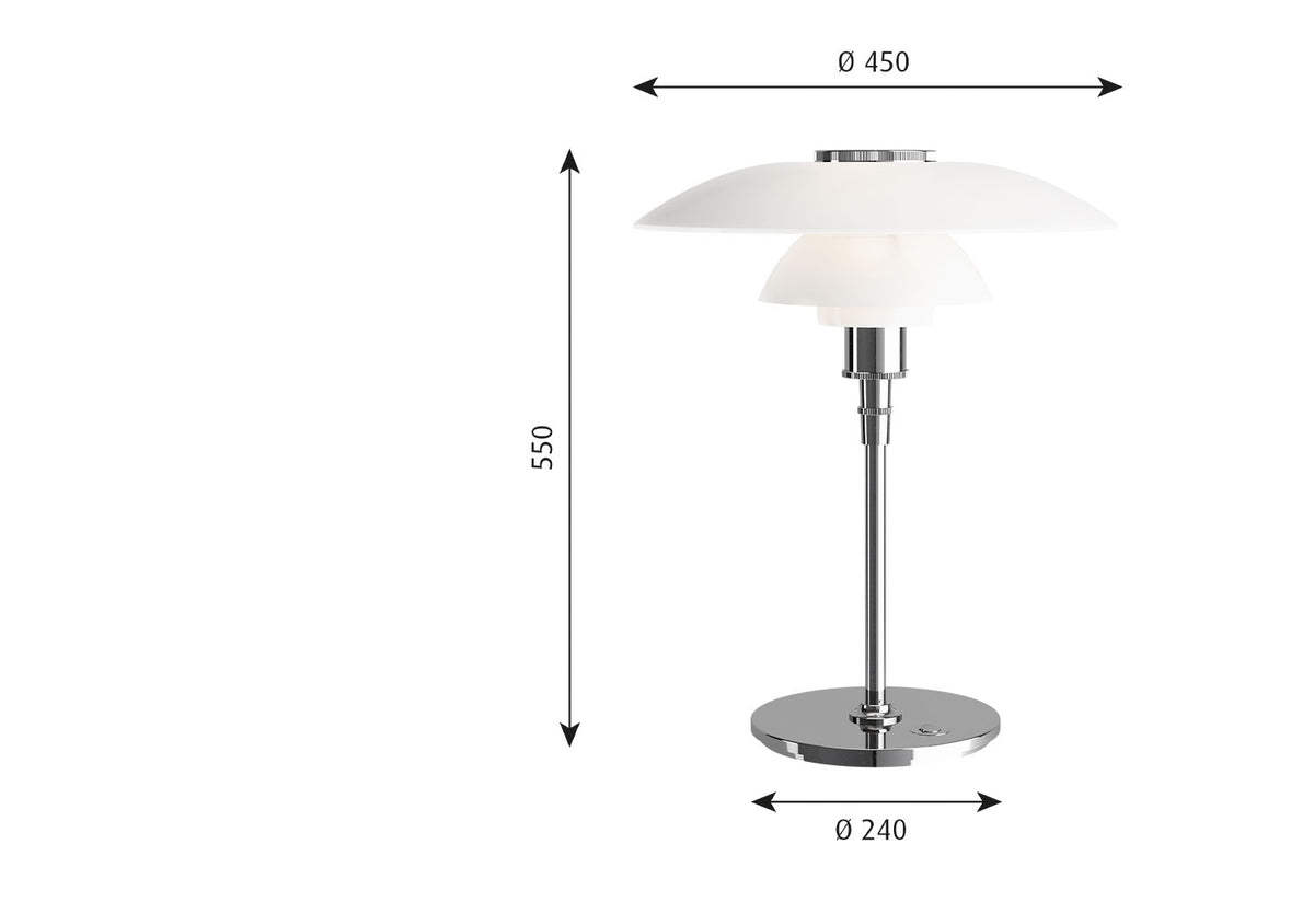 PH 4 1/2 Table Lamp, Poul henningsen, Louis poulsen