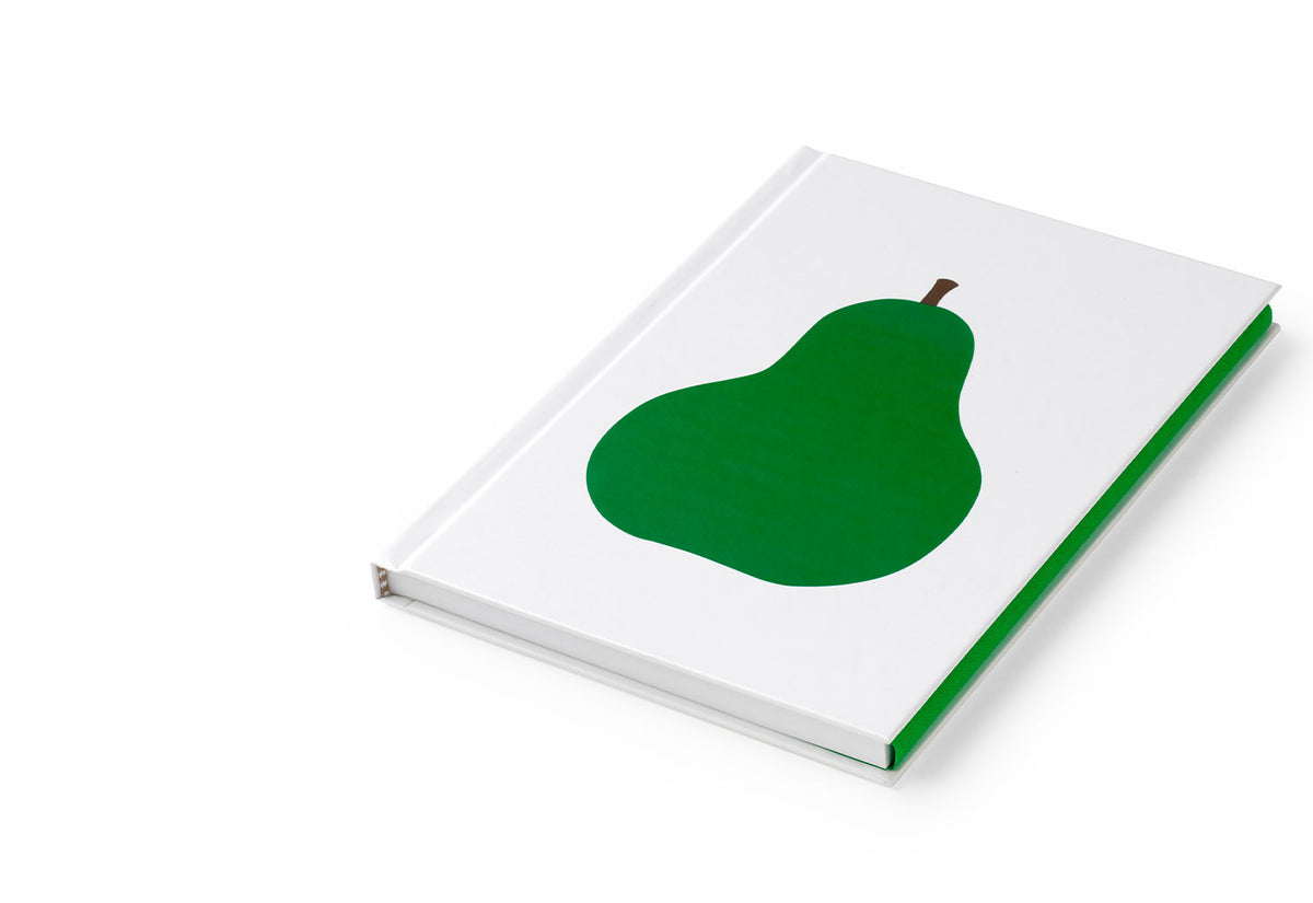 Hardcover Pear Notebook, Enzo mari