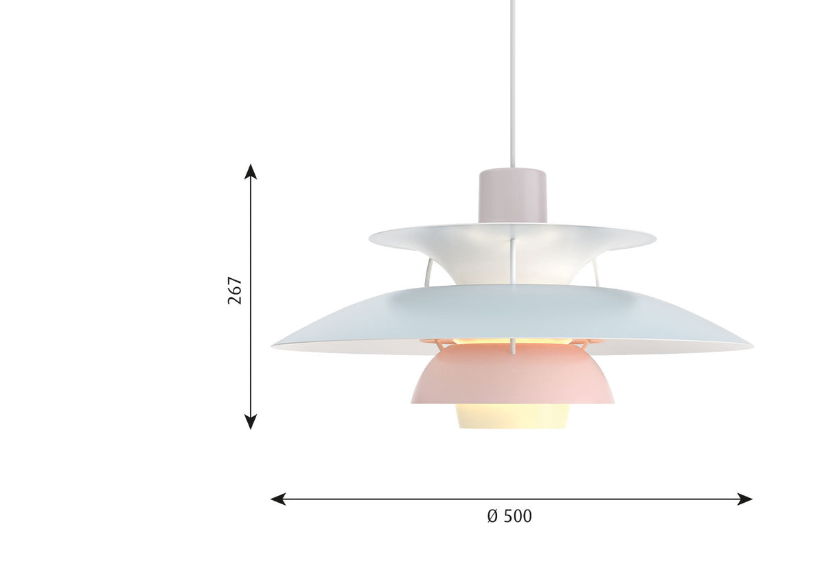 PH 5 Pendant | Pastel, Poul henningsen, Louis poulsen