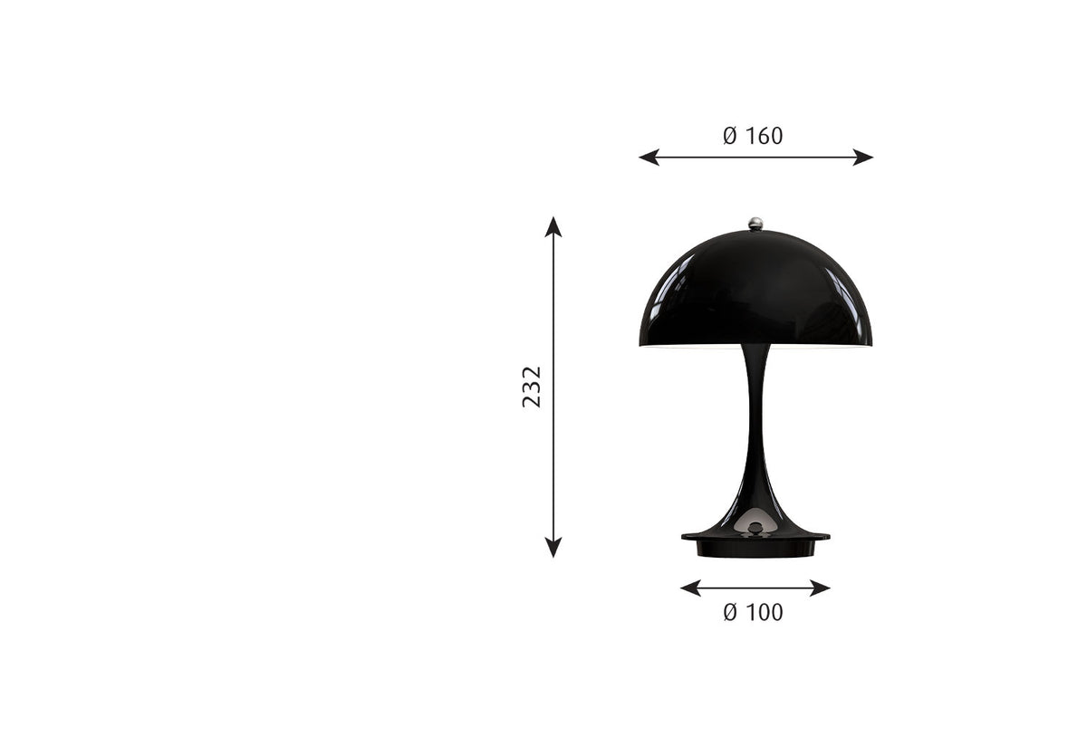 Panthella 250 Table Lamp, Verner panton, Louis poulsen