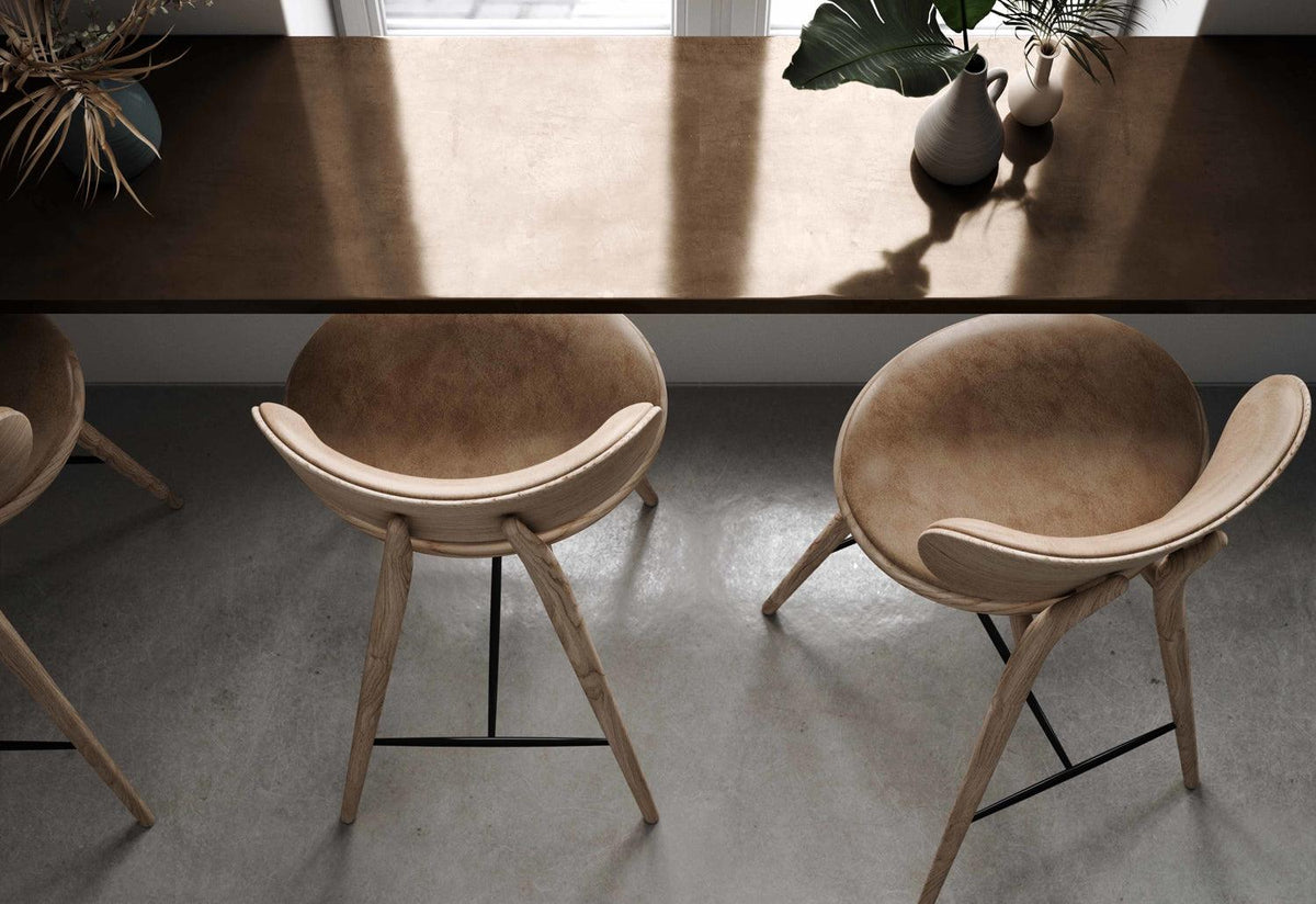 High Stool with back, Space copenhagen, Mater