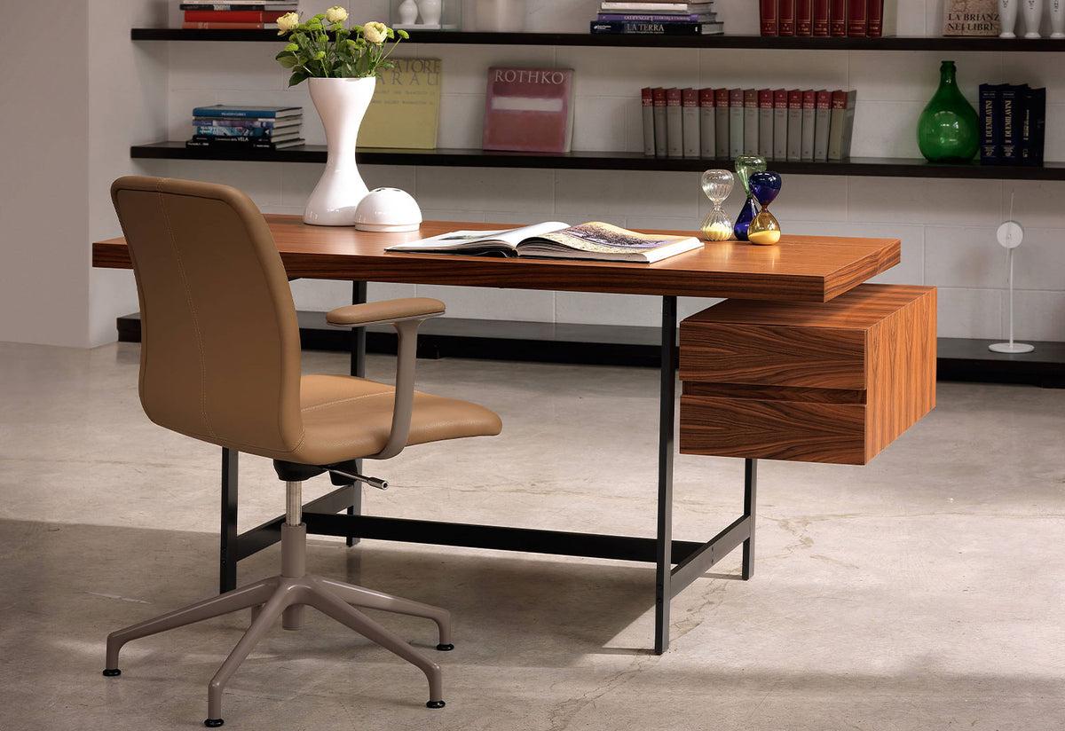 Lochness Table with Writing Desk, Piero lissoni, Cappellini