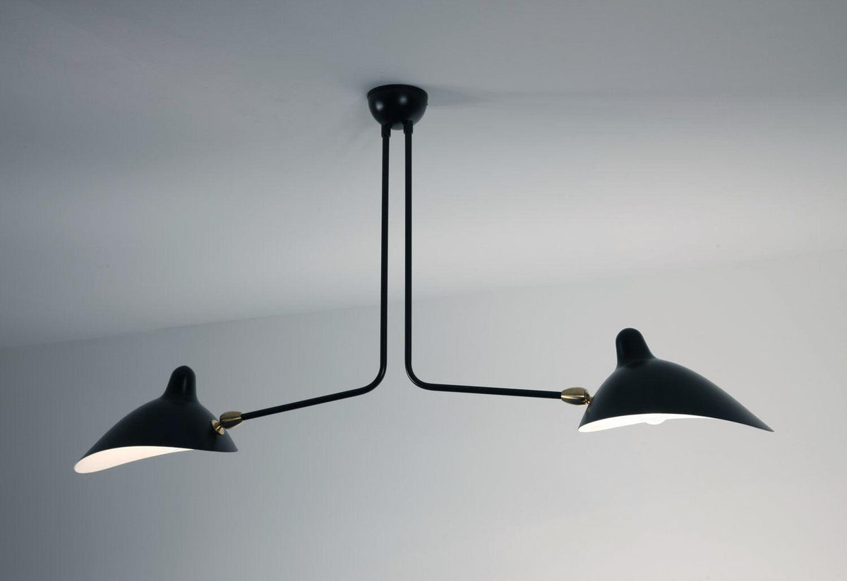 Plafonnier 2 Bras Fixes, Serge mouille, Serge mouille editions