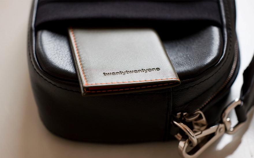 -2021 wallet in olive colour inside a bag
